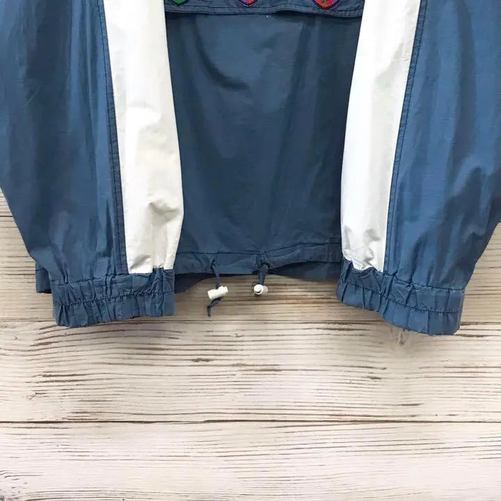 Kappa☆Nylon Jacket L Embroidered Denim Color