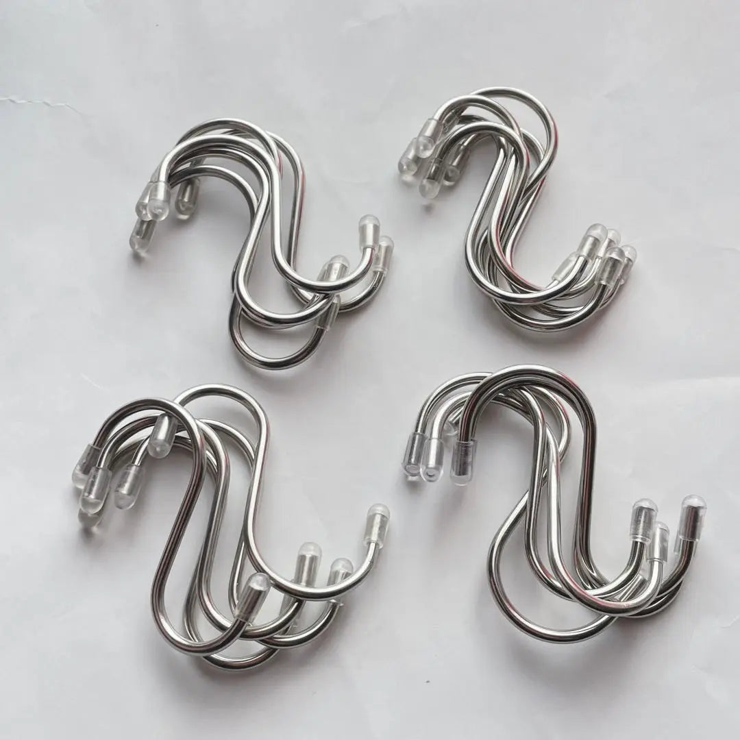 S-shaped hook S-shaped hook S-shaped hook Stainless steel 20 pieces set Silver