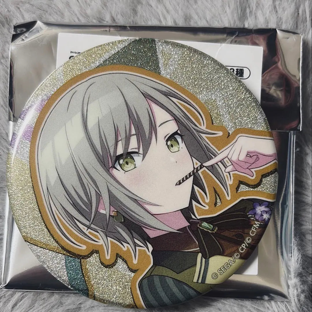 [Reducción de precio] Insignia de lata con purpurina Shiho de Hino Mori