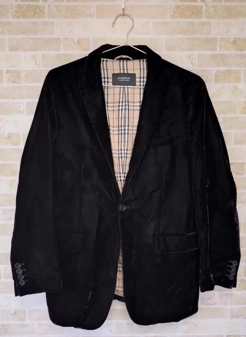 Burberry Black Label Velour Tailored Jacket