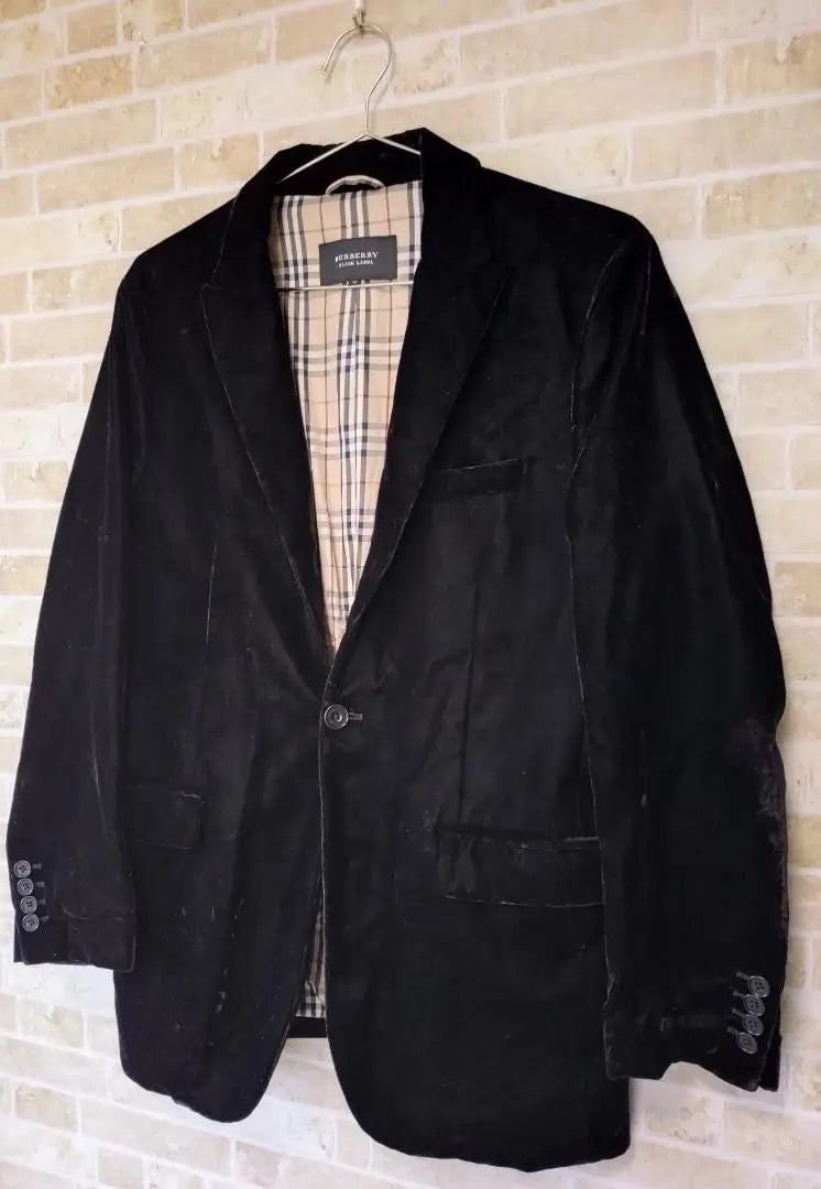 Burberry Black Label Velour Tailored Jacket