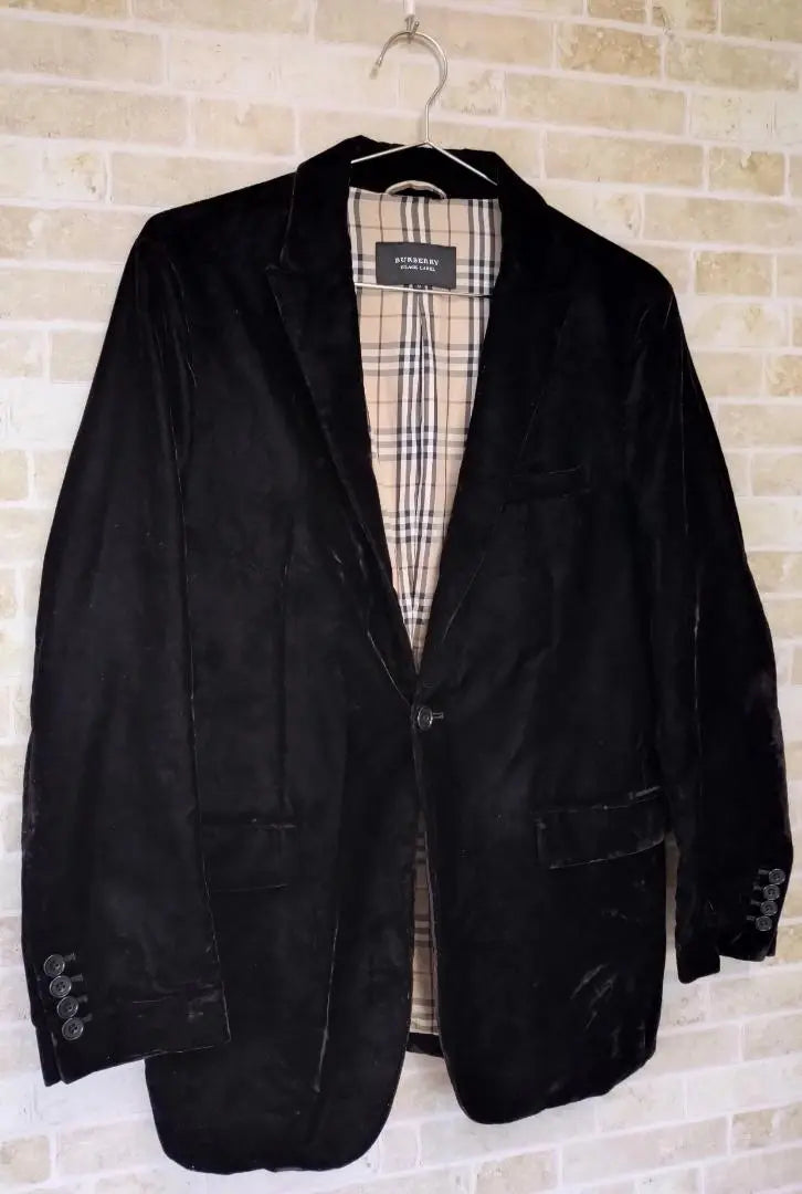 Burberry Black Label Velour Tailored Jacket