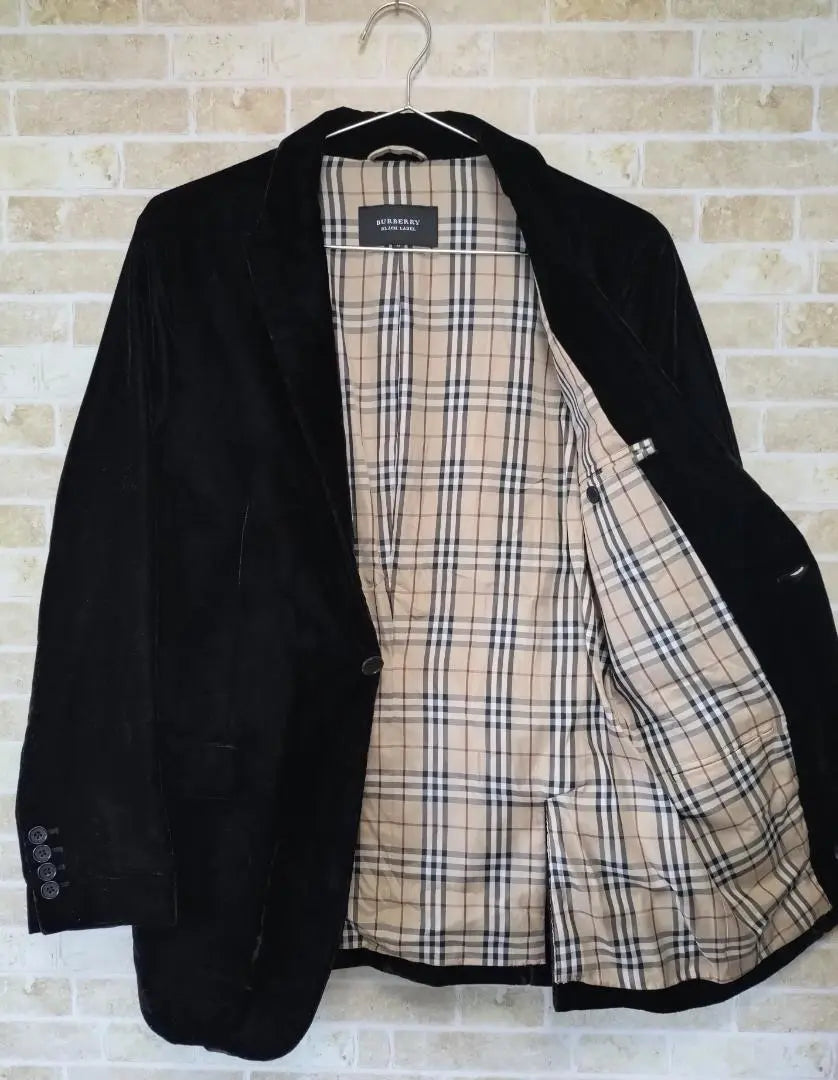 Burberry Black Label Velour Tailored Jacket