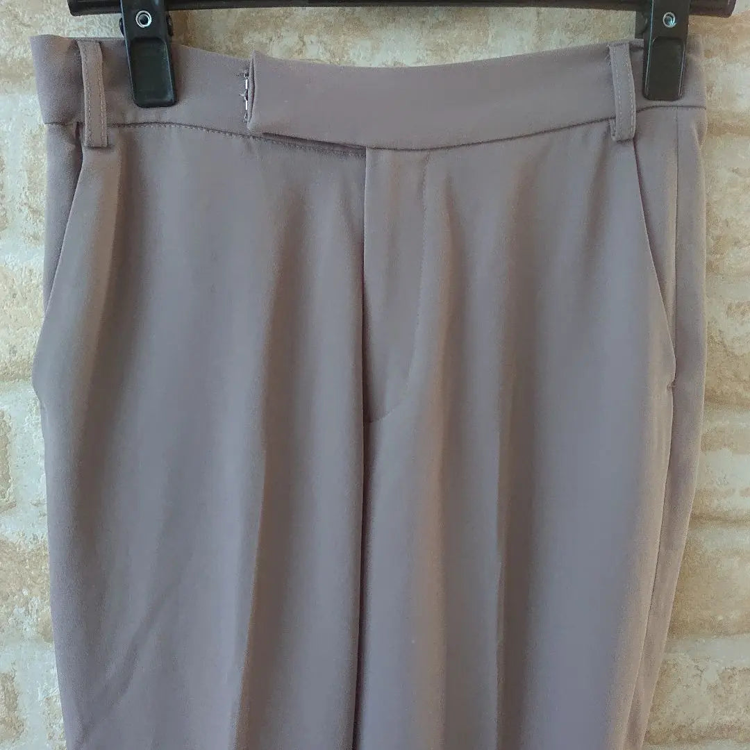 ★LOWRYS FARM★Used★Simple Elastic waist back slacks★Brown★L