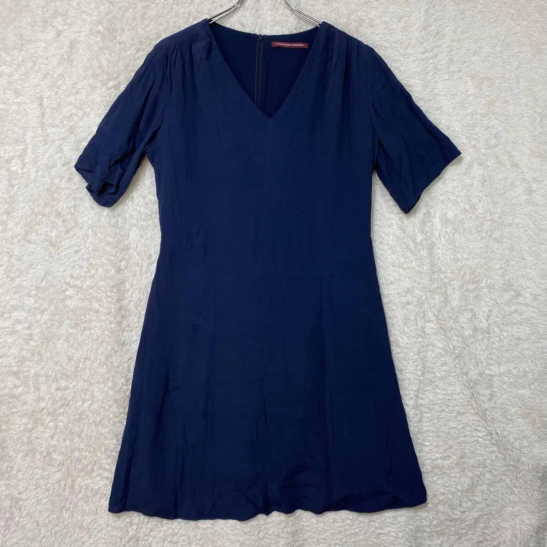 472 [Contoward de Cotonier] Short sleeve dress Short sleeve long dress Short sleeve