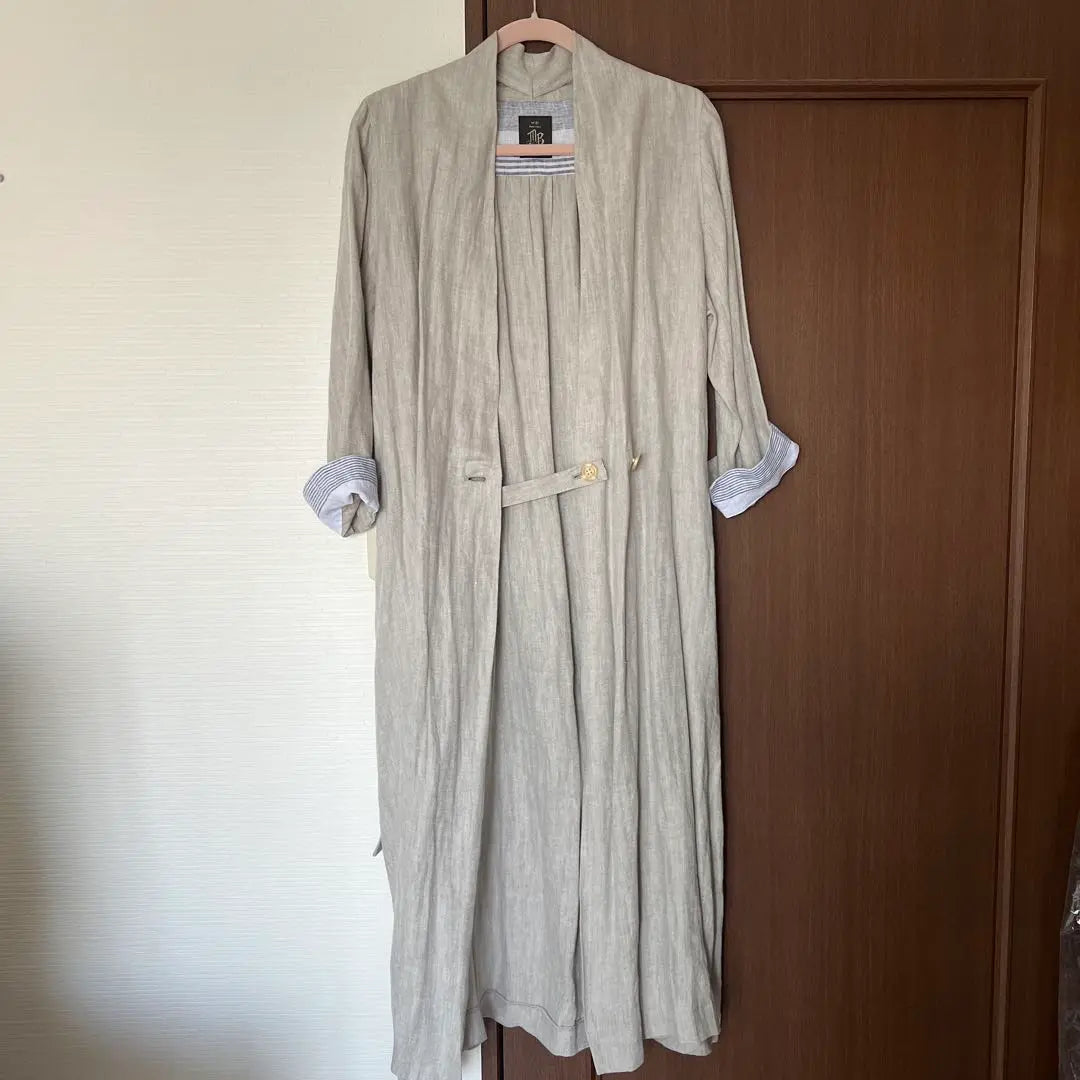 Linen long coat