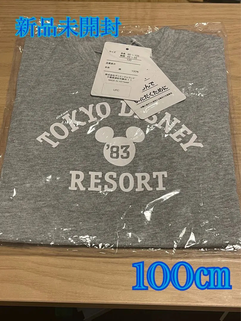 Tokyo Disney Resort T -shirt 100㎝ New unopened