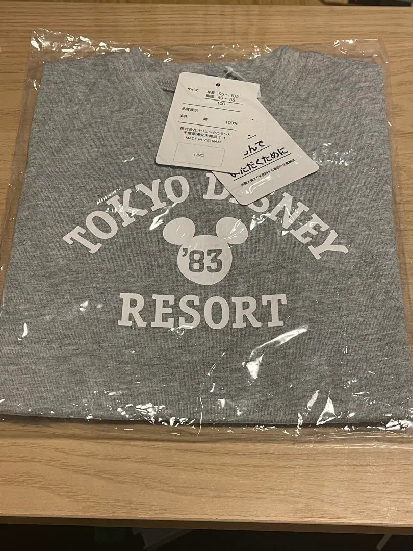 Tokyo Disney Resort T -shirt 100㎝ New unopened