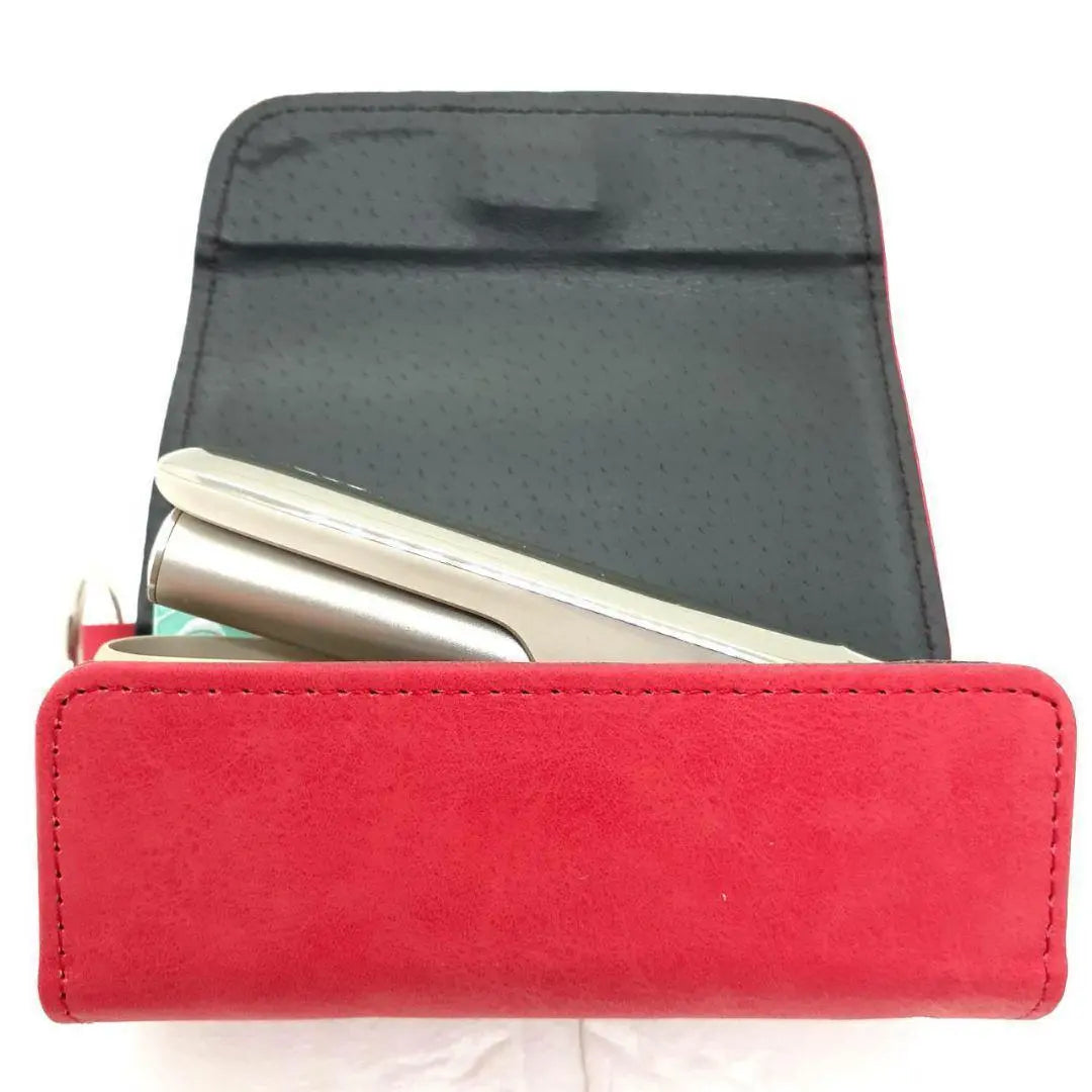 ★ ICOS Irma I case IQOS ILUMA carabiner suede red 2