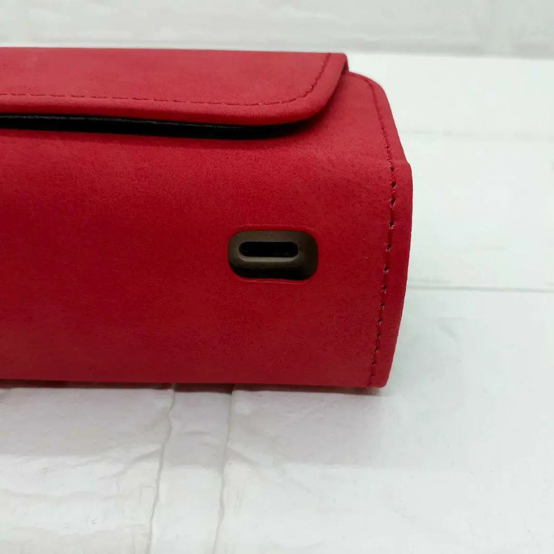 ★ ICOS Irma I case IQOS ILUMA carabiner suede red 2