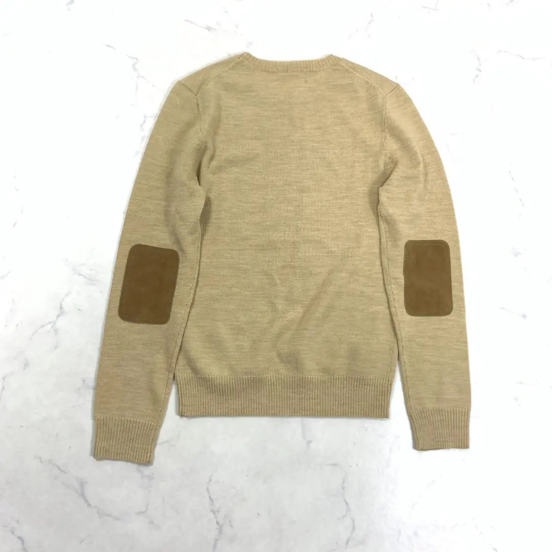 A4927 Ralph Lauren Long Sleeve Knit Sweater Wool Beige M