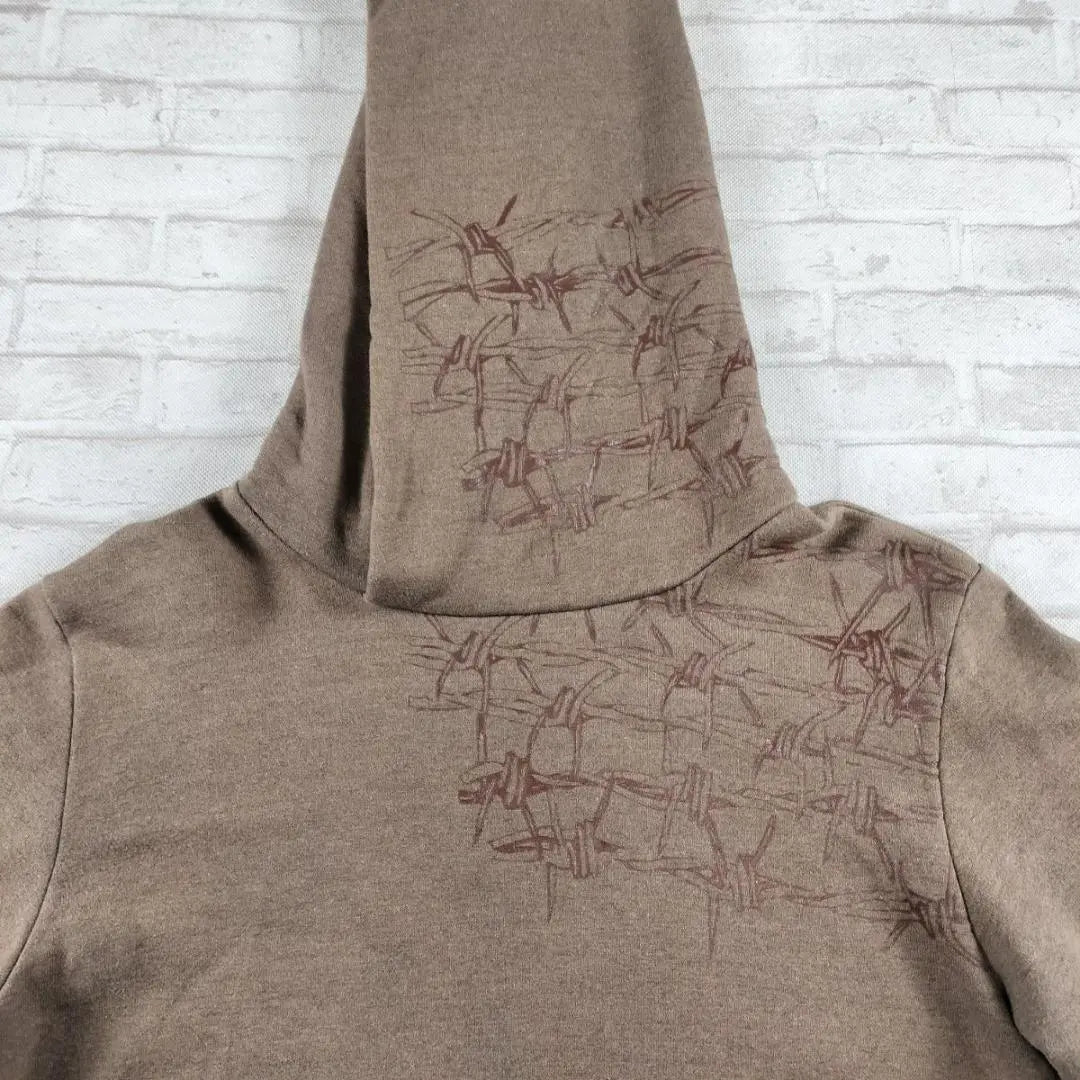 beauty:beast beauty beast barbed wire hoodie brushed lining