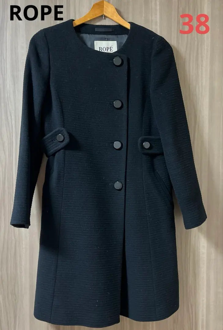 Rope black coat 38