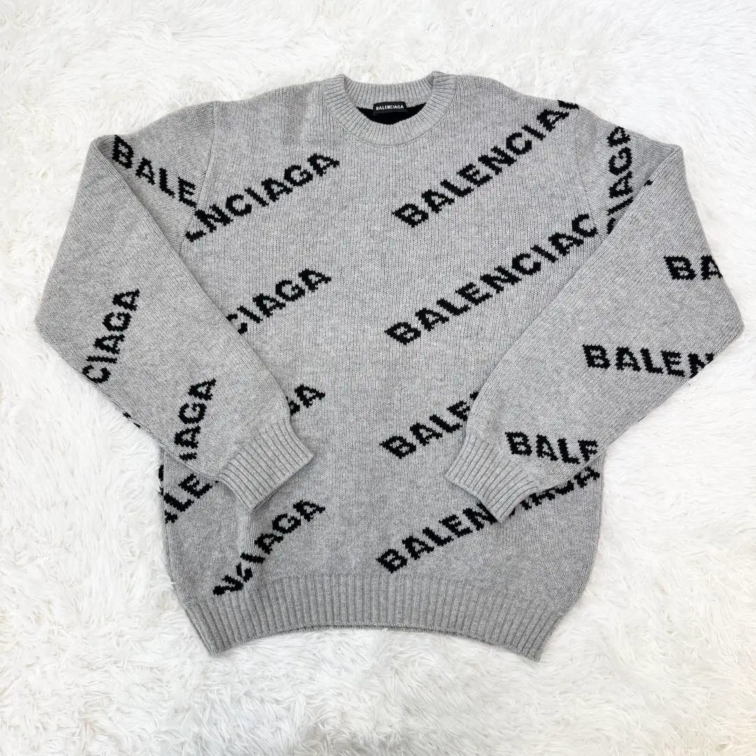 BALENCIAGA Wool Crew Neck Pullover Knit