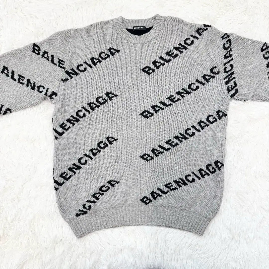 BALENCIAGA Wool Crew Neck Pullover Knit