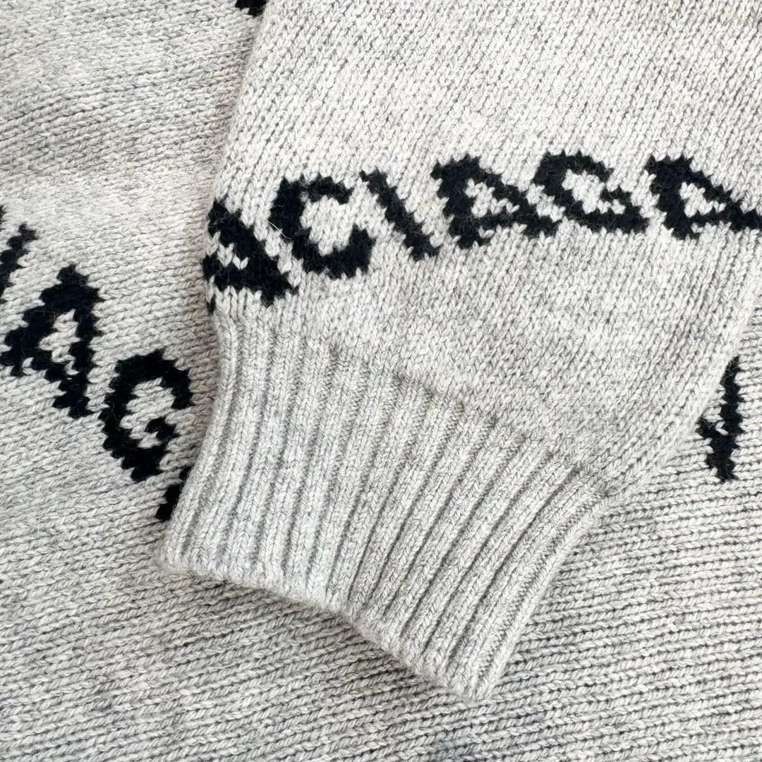 BALENCIAGA Wool Crew Neck Pullover Knit