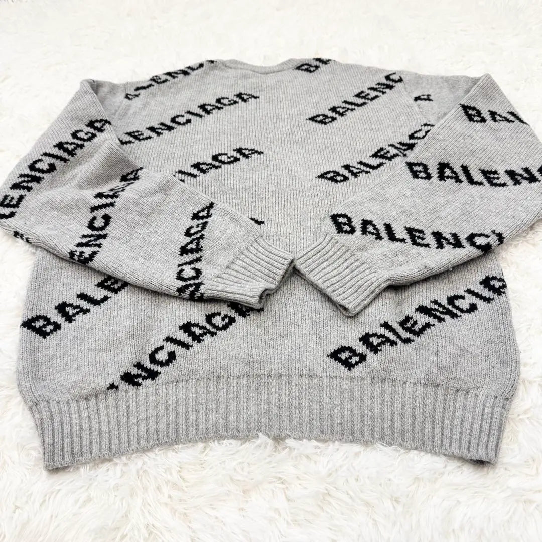 BALENCIAGA Wool Crew Neck Pullover Knit