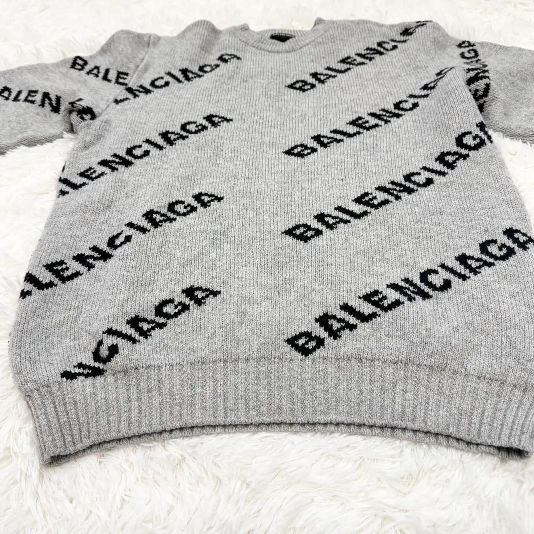 BALENCIAGA Wool Crew Neck Pullover Knit