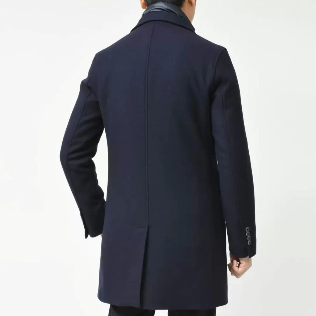 ☆ Beauty ☆ Herno Herno Chester Coat H Dark Navy 50 | ☆ 美品☆HERNO ヘルノ チェスターコート Hダークネイビー 50