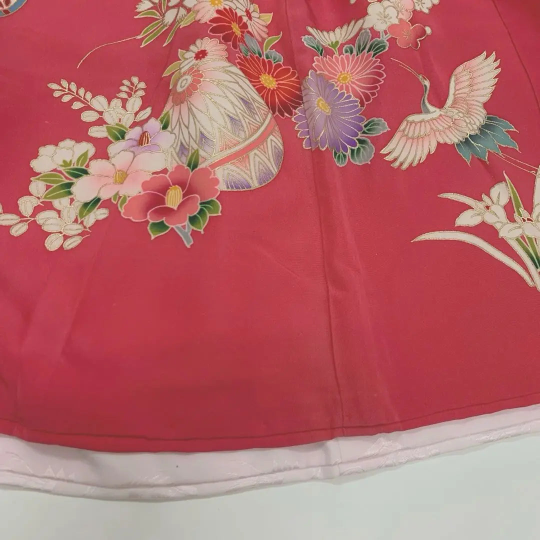 ma6509 Kimono largo para niña que visita el santuario, color rosa