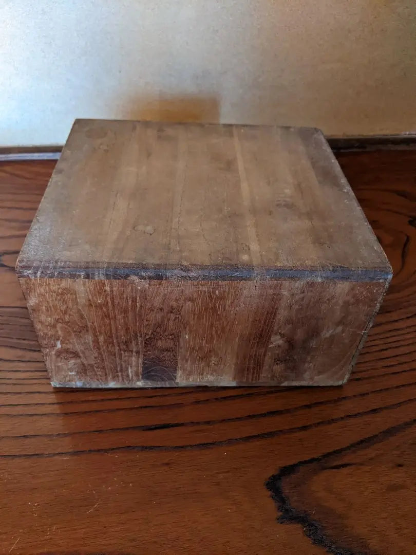 Caja retro/médica Showa/artículo de época/caja de almacenamiento vintage de madera/envío gratuito/compra inmediata bienvenida