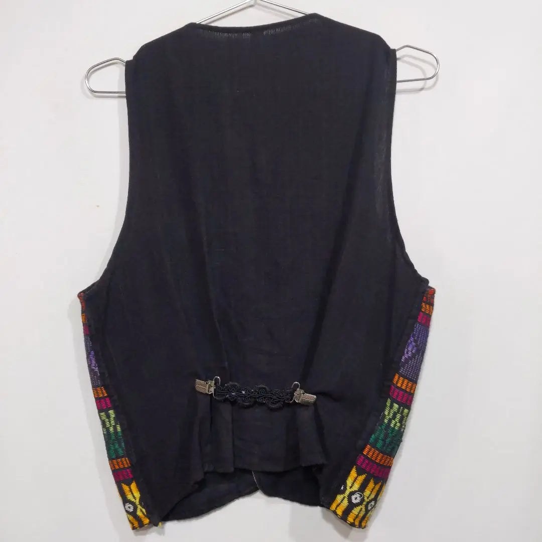 Guatemalan traditional textile men's vest men's M