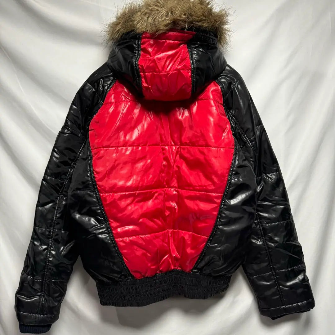 Y2K Archive Fur Gloss Footwaten Poly -down Jacket Food 35