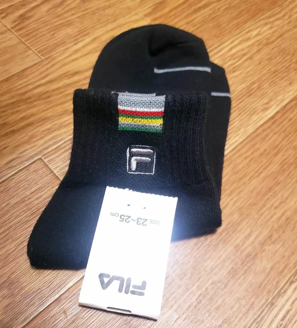 [New] FILA Black Socks 23-25cm