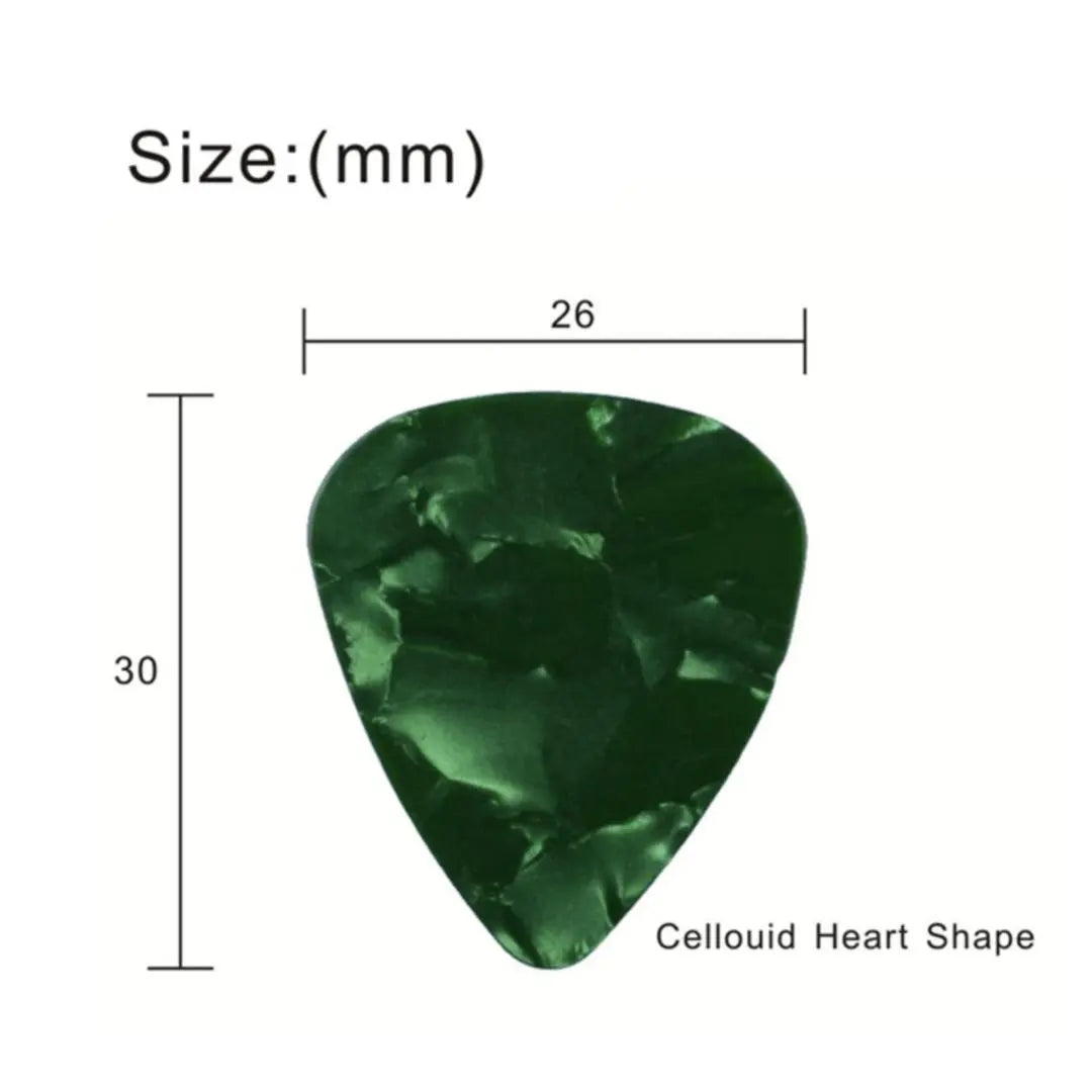 P009 Guitar pick teardrop mix 20 pieces