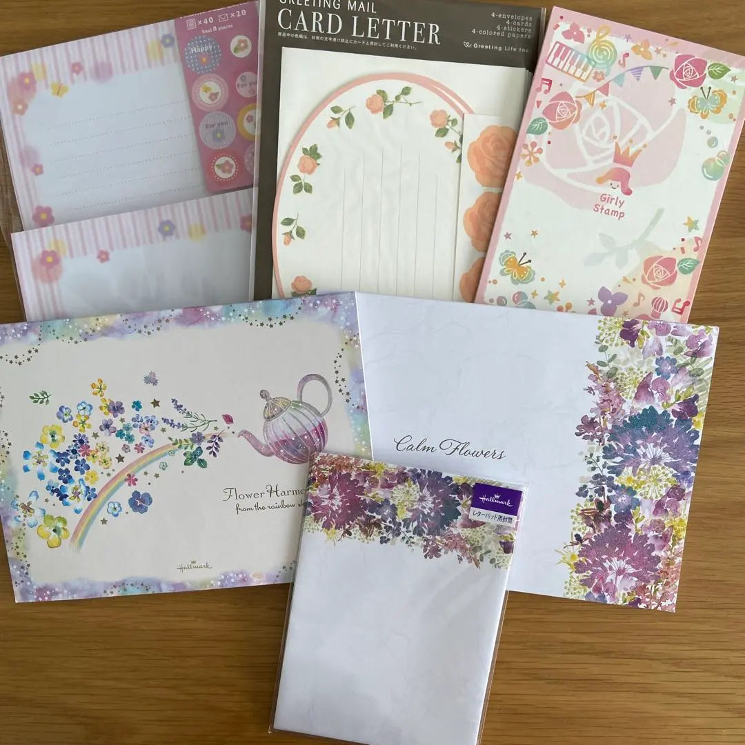 [Unused] Lots of them! Floral letter set, masking tape, sticky notes, etc. sold in bulk