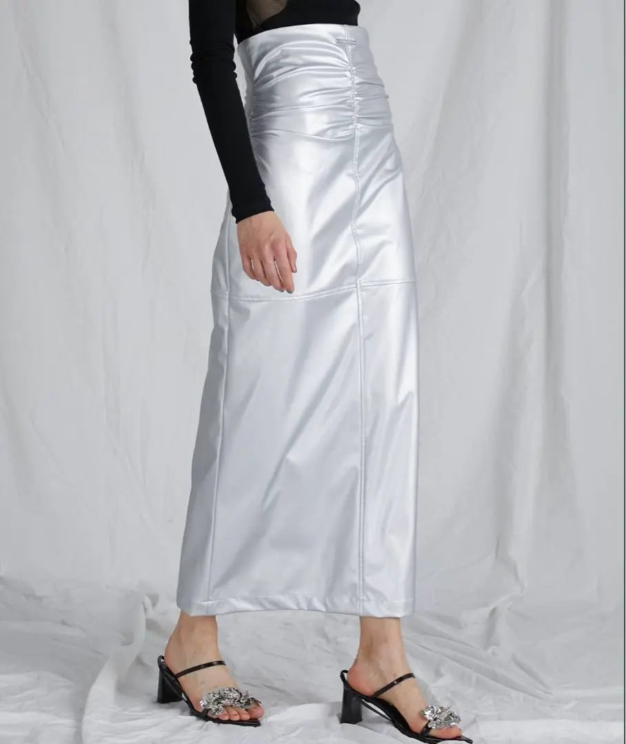 PRANK PROJECT Synthetic Leather Maxi Skirt