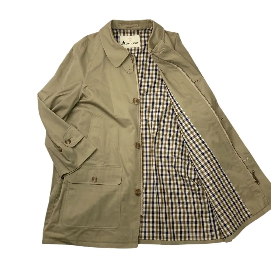 ✨Aquascutum✨Aquascutum trench coat, trench coat | ✨Aquascutum✨アクアスキュータム　トレンチコート　ステンカラーコート