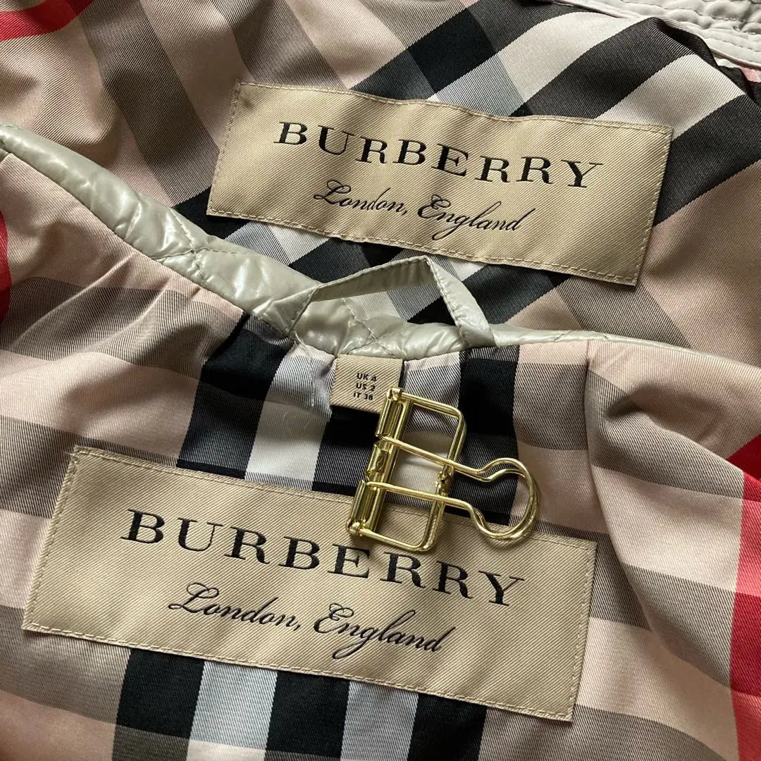 Burberry Trench Court Fur Food Quilting Liner Japón etiqueta regular | バーバリー トレンチコート ファー付きフード キルティングライナー 日本正規タグ