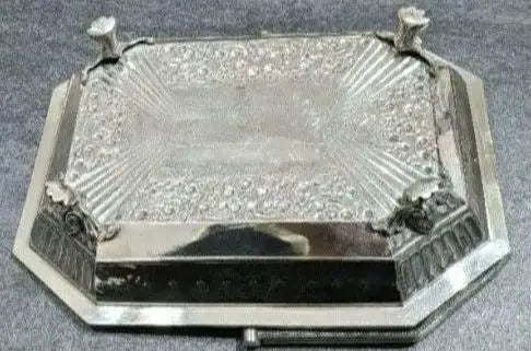 Sheffield Lee & Wigfull UK Old Rose Silver Basket