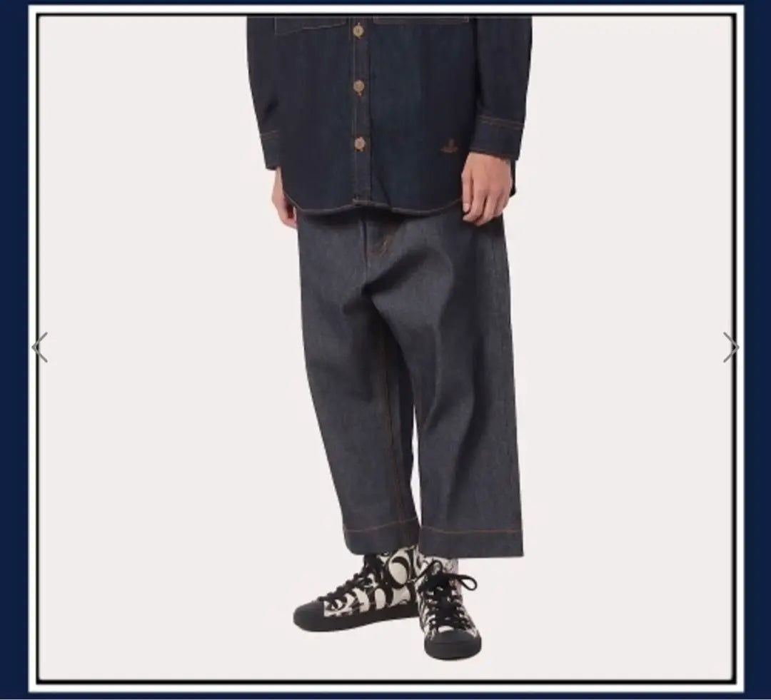 [Vivienne Westwood] Pantalones de mezclilla Builder de algodón a rayas | 【Vivienne Westwood】ビルダー デニム パンツ ストライプ 綿