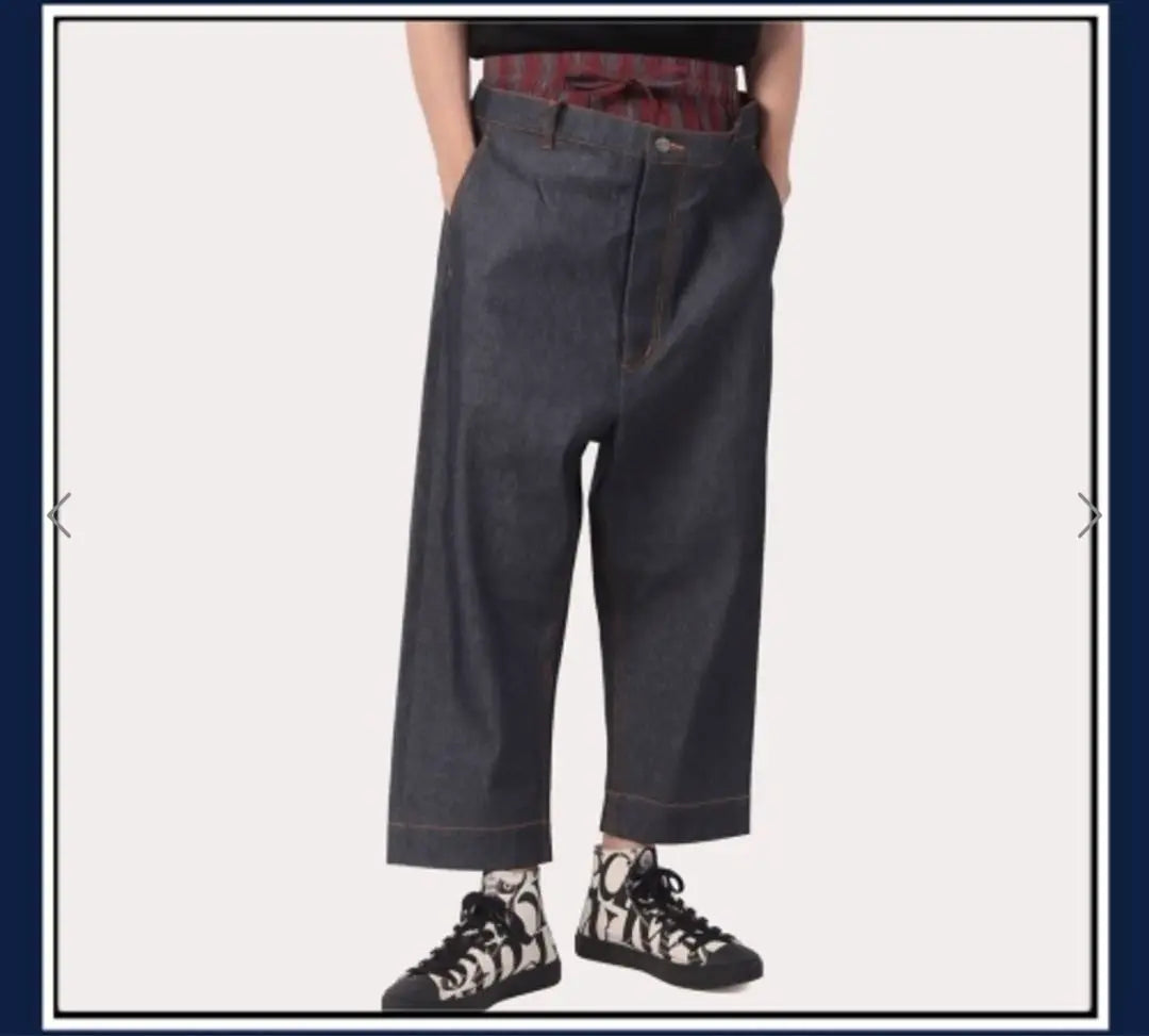 [Vivienne Westwood] Builder denim pants stripe cotton