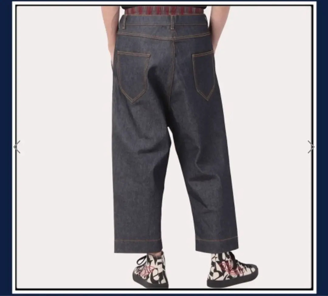 [Vivienne Westwood] Pantalones de mezclilla Builder de algodón a rayas | 【Vivienne Westwood】ビルダー デニム パンツ ストライプ 綿