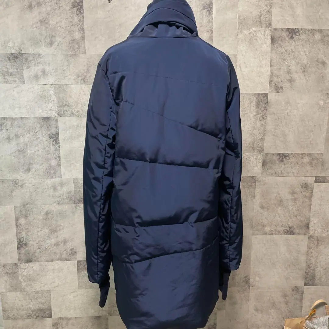 <SLY> Sly Navy Hooded Down Jacket, Free Size | ≪SLY≫ スライ　ネイビー フード付きダウンジャケット　フリーサイズ