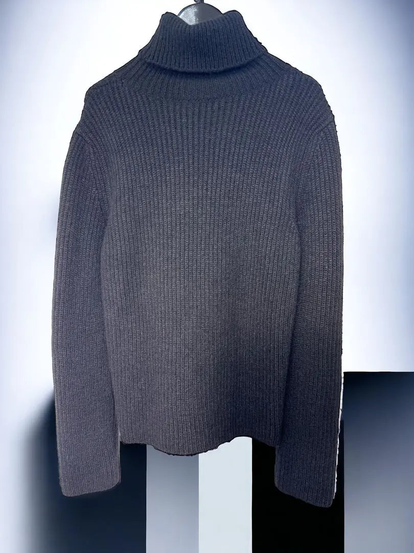 Saint Laurent Turtleneck Sweater Ribbed Alpaca