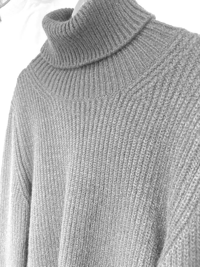 Saint Laurent Turtleneck Sweater Ribbed Alpaca