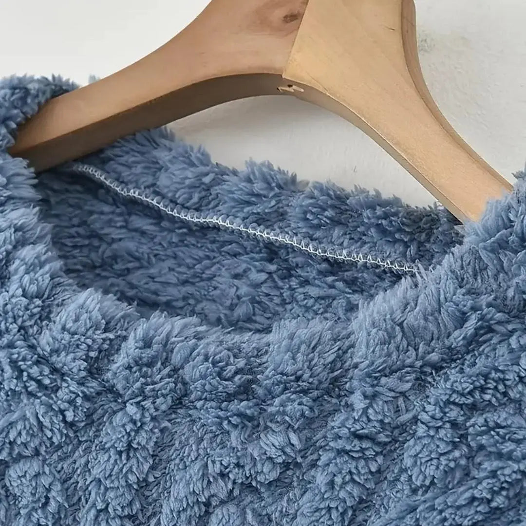 Fluffy Pajamas, Blue, One Size Fits Most, Women's, Men's, Fluffy, Warm