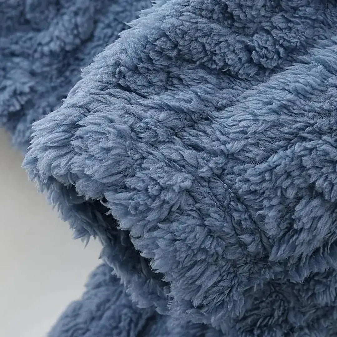 Fluffy Pajamas, Blue, One Size Fits Most, Women's, Men's, Fluffy, Warm