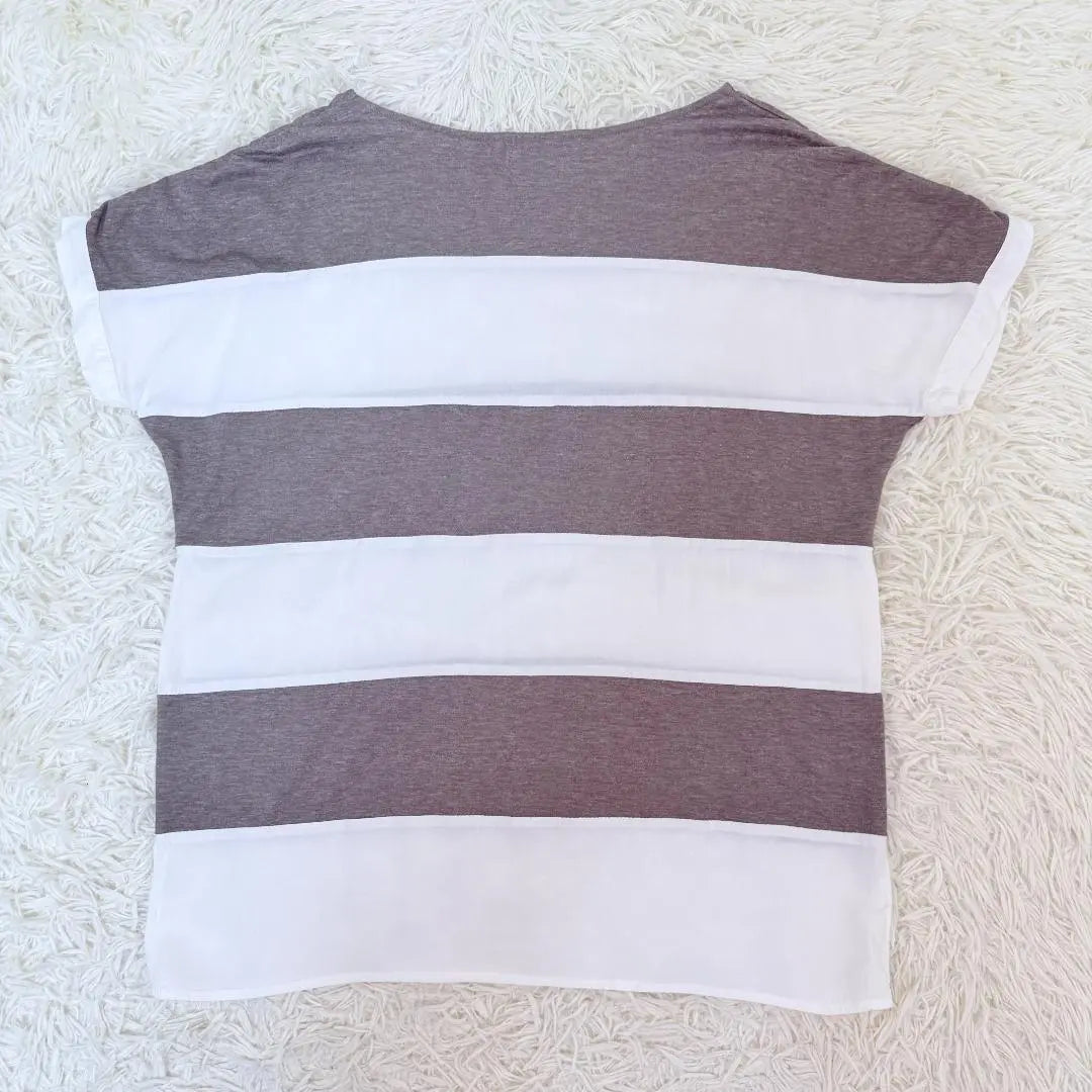 McGregor Boat Neck Drop Shoulder Casual Striped T-Shirt M