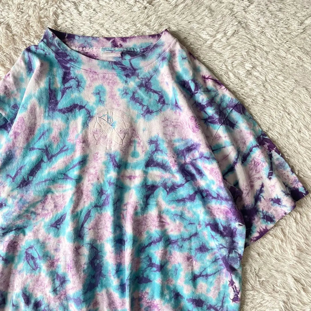 Ropa usada en el extranjero años 90 BUGLE BOY USA hizo tie-dye T de una sola puntada | 海外古着 90s BUGLE BOY USA製 タイダイT シングルスティッチ