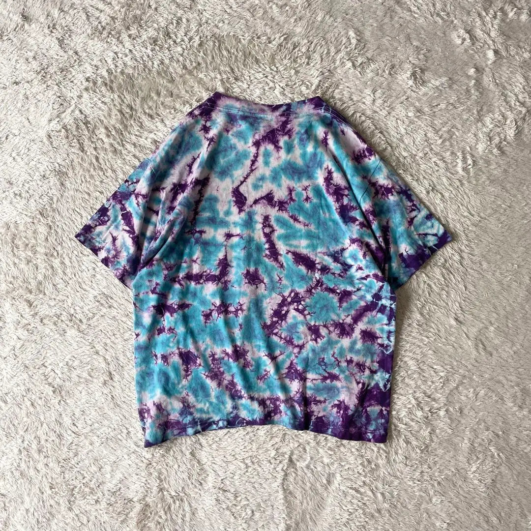 Ropa usada en el extranjero años 90 BUGLE BOY USA hizo tie-dye T de una sola puntada | 海外古着 90s BUGLE BOY USA製 タイダイT シングルスティッチ