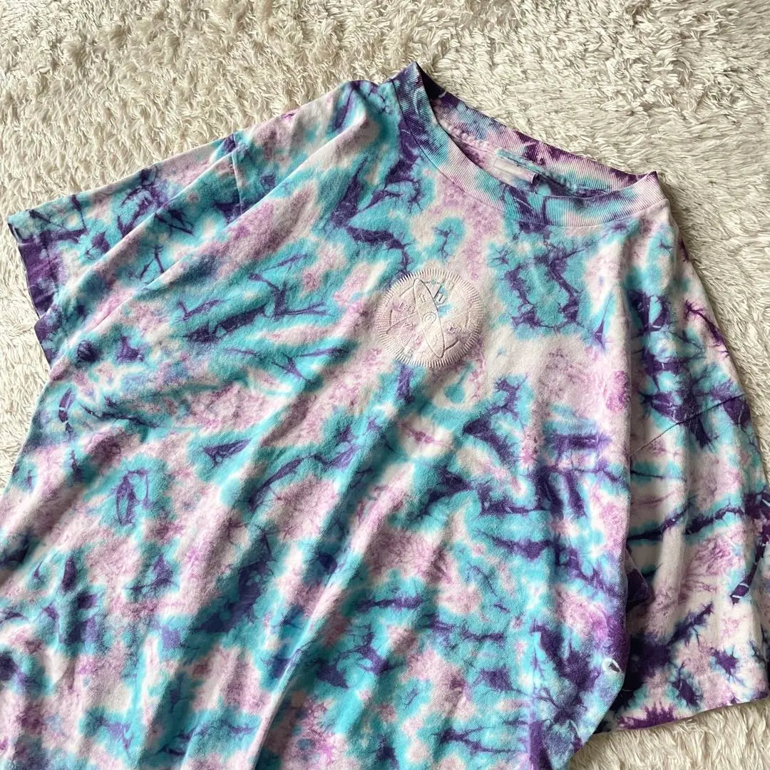 Ropa usada en el extranjero años 90 BUGLE BOY USA hizo tie-dye T de una sola puntada | 海外古着 90s BUGLE BOY USA製 タイダイT シングルスティッチ