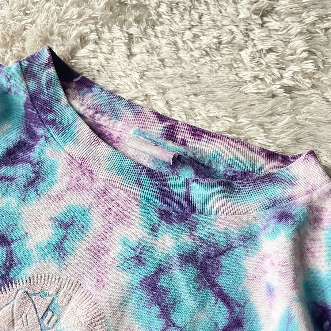 Ropa usada en el extranjero años 90 BUGLE BOY USA hizo tie-dye T de una sola puntada | 海外古着 90s BUGLE BOY USA製 タイダイT シングルスティッチ