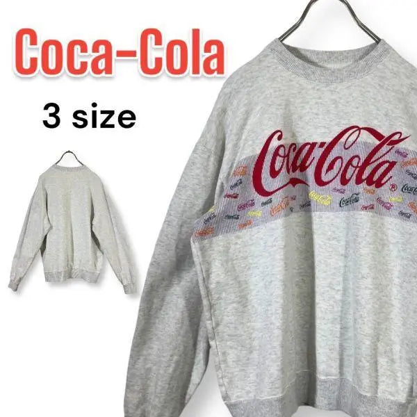 [Rare] 90s Japan-made Coca-Cola print sweatshirt size 3 1992