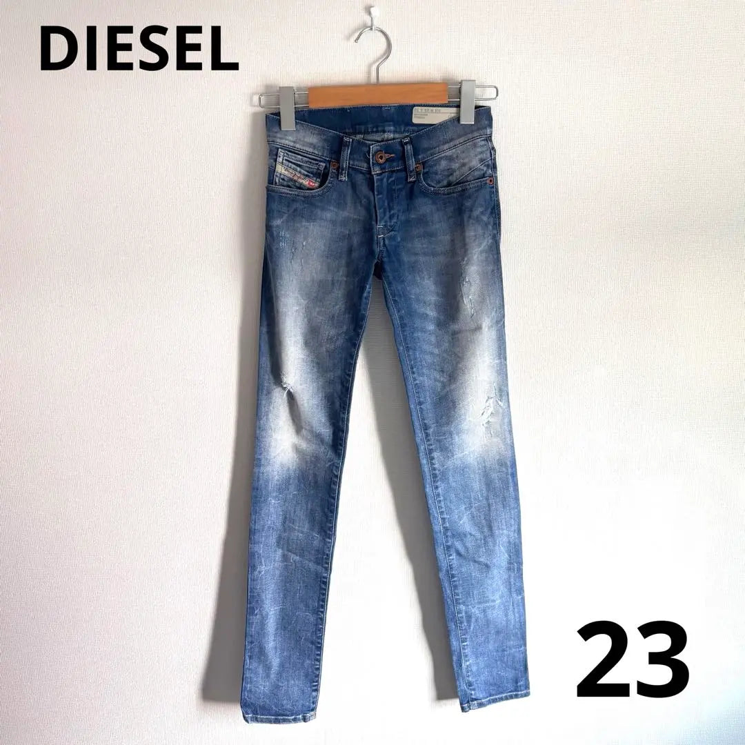 [Good condition] Shi36 DIESEL denim 23 Light blue Simple