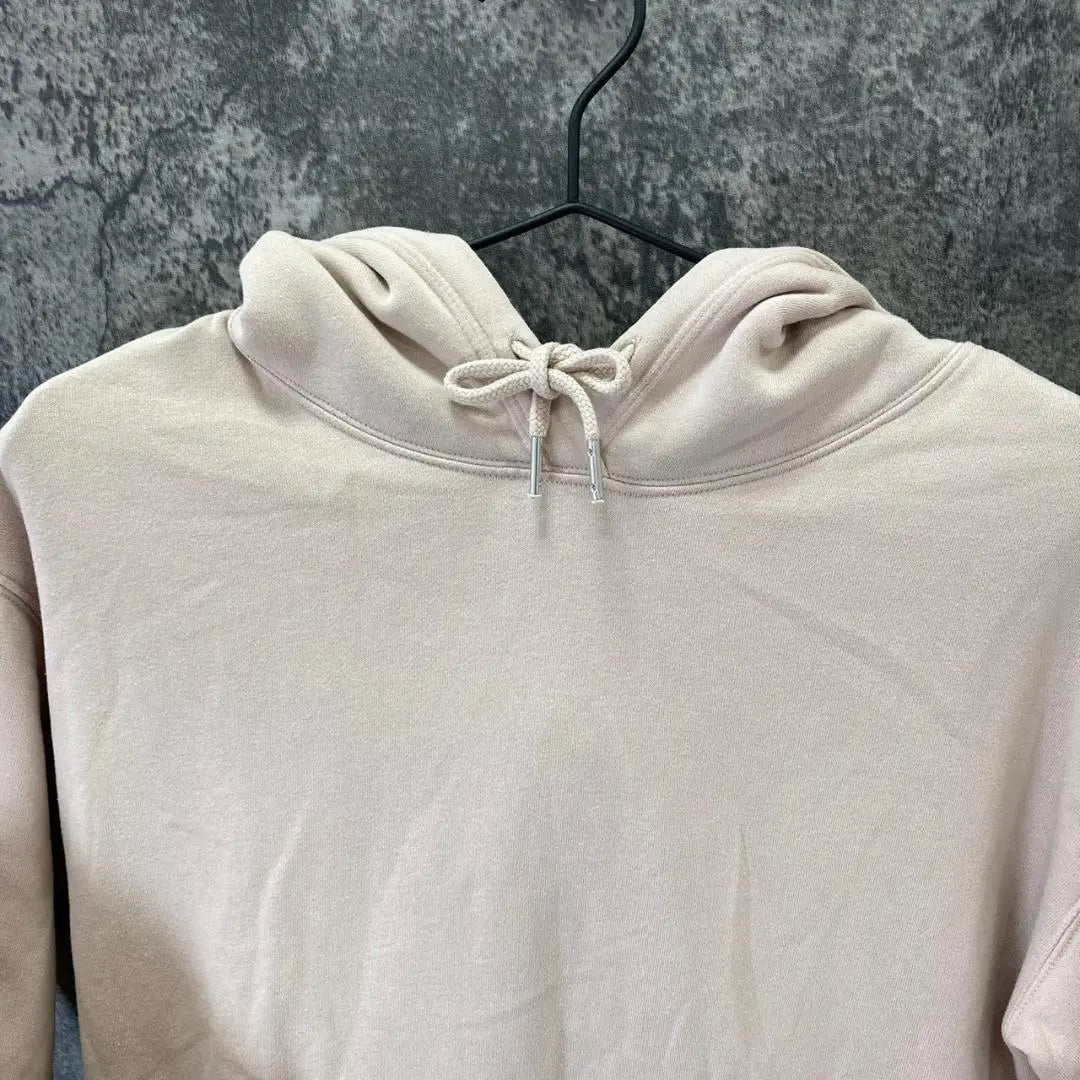 ✨GU✨GU♡Sudadera con capucha de manga larga♡Beige♡Excelentemente versátil♡Hombre (M)